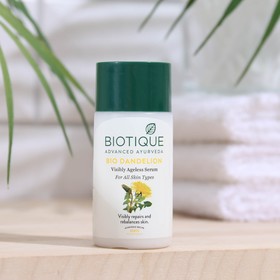 Сыворотка для лица "Biotique", омолаживающая, выравнивающая тон, для увядающей кожи с экстрактом одуванчика, 40 мл
Сыворотка для лица "Biotique", омолаживающая, выравнивающая тон, для увядающей кожи с экстрактом одуванчика, 40 мл