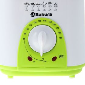 УЦЕНКА Фритюрница Sakura SA-7654GR, 950 Вт, 1000 мл, антиприг. покр., фильтр, бело-салат.
УЦЕНКА Фритюрница Sakura SA-7654GR, 950 Вт, 1000 мл, антиприг. покр., фильтр, бело-салат.
