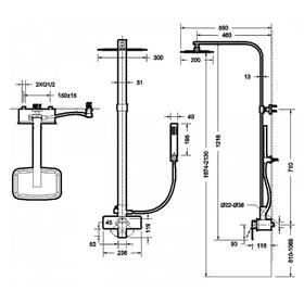Душевая система BRAVAT Phillis F956101C-A-ENG, со смесителем и тропическим душем, хром
Душевая система BRAVAT Phillis F956101C-A-ENG, со смесителем и тропическим душем, хром