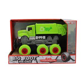 Мусоровоз с краш-эффектом, фрикционный, 6×6, цвет зелёный
Мусоровоз с краш-эффектом, фрикционный, 6×6, цвет зелёный