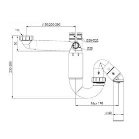 Сифон для мойки PREVEX P-loc PL1-N2NNA-001, d=50 мм, отвод для бытовой техники, серый
Сифон для мойки PREVEX P-loc PL1-N2NNA-001, d=50 мм, отвод для бытовой техники, серый