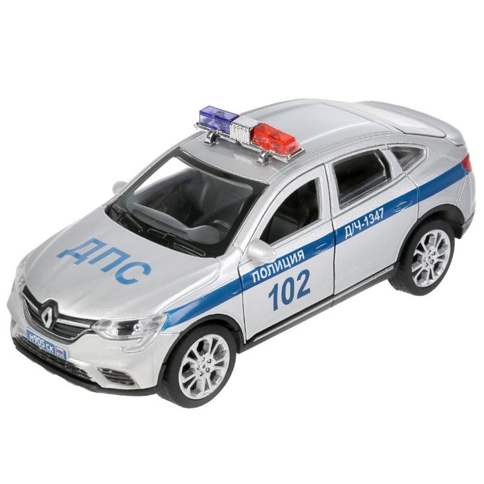 Машина металлическая «Renault ARKANA полиция», 12 см, открываются двери и багажник, цвет серебристый
Машина металлическая «Renault ARKANA полиция», 12 см, открываются двери и багажник, цвет серебристый