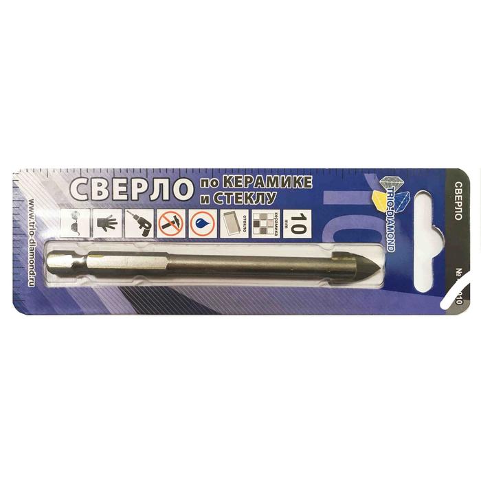 Сверло по керамике и стеклу перьевое TRIO-DIAMOND, 10 x 48 мм, шестигранный хвостовик
Сверло по керамике и стеклу перьевое TRIO-DIAMOND, 10 x 48 мм, шестигранный хвостовик