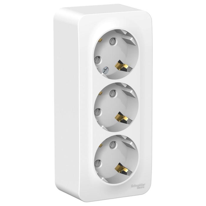 Розетка тройная SE Blanca, 16 А, 250 В, накладная, с з/к, шторки, IP20, белая, BLNRA011311
Розетка тройная SE Blanca, 16 А, 250 В, накладная, с з/к, шторки, IP20, белая, BLNRA011311