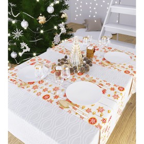 Дорожка на стол «Новогодняя фантазия», размер 140x40 см
Дорожка на стол «Новогодняя фантазия», размер 140x40 см