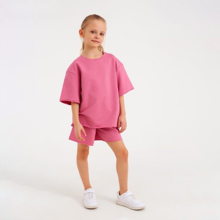 Костюм детский (футболка, шорты) MINAKU: Casual Collection цвет пудровый, рост 134
Костюм детский (футболка, шорты) MINAKU: Casual Collection цвет пудровый, рост 134
