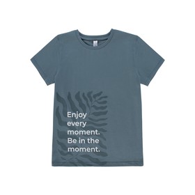 Футболка для мальчиков, рост 122 см, цвет серо-зеленый 
Футболка для мальчиков, рост 122 см, цвет серо-зеленый