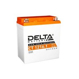 Аккумуляторная батарея Delta CT 1216.1, 16 Ач, 12 Вольт, П/П, стартерный ток 230 А
Аккумуляторная батарея Delta CT 1216.1, 16 Ач, 12 Вольт, П/П, стартерный ток 230 А