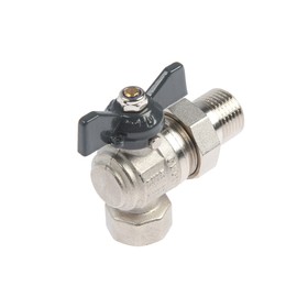Кран шаровой AQUALINK, PN 30, внутренняя/наружная резьба 1/2", сгон, угловой, бабочка, никел
Кран шаровой AQUALINK, PN 30, внутренняя/наружная резьба 1/2", сгон, угловой, бабочка, никел
