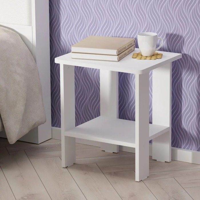 Тумба прикроватная Лайт 400х330х450 Белый 
Тумба прикроватная Лайт 400х330х450 Белый