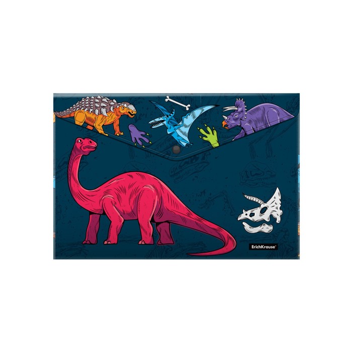 Папка-конверт на кнопке А4, 160 мкм, ErichKrause Dino Planet, вмещает до 120 листов, глянцевая, с принтом
Папка-конверт на кнопке А4, 160 мкм, ErichKrause Dino Planet, вмещает до 120 листов, глянцевая, с принтом