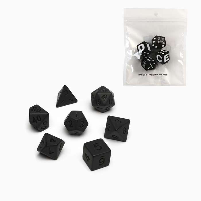 Кости игральные, дайсы для D&D (Dungeons and Dragons, ДнД), серия: D&D, "Время игры", 7 шт
Кости игральные, дайсы для D&D (Dungeons and Dragons, ДнД), серия: D&D, "Время игры", 7 шт