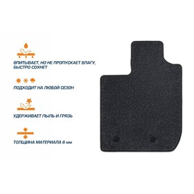 Коврики в салон AutoFlex Standard Haval H9 2014-2017 2017-н.в., текстиль, графит, 5 частей 
Коврики в салон AutoFlex Standard Haval H9 2014-2017 2017-н.в., текстиль, графит, 5 частей