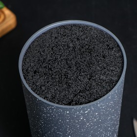 УЦЕНКА Подставка под ножи с наполнителем Доляна «Серый гранит», 11×11×22 см, цвет серый
УЦЕНКА Подставка под ножи с наполнителем Доляна «Серый гранит», 11×11×22 см, цвет серый