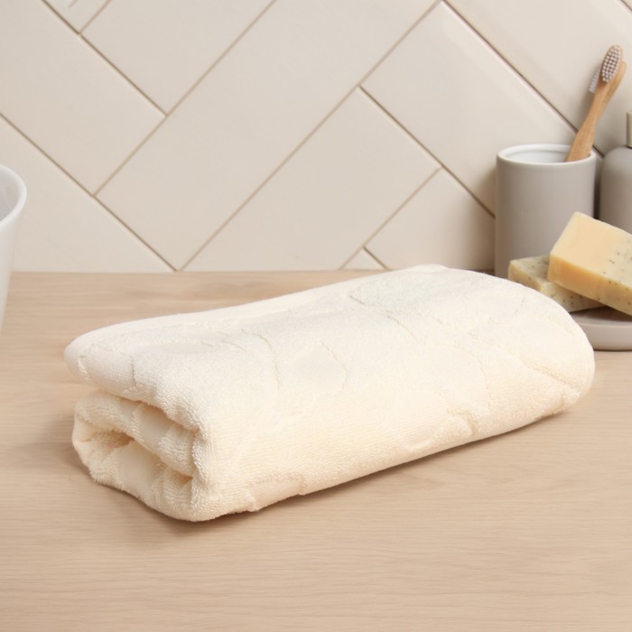 Полотенце махровое жаккардовое LoveLife Flowers 50х90 см, цвет молочный, 100% хл, 500 гр/м2
Полотенце махровое жаккардовое LoveLife Flowers 50х90 см, цвет молочный, 100% хл, 500 гр/м2