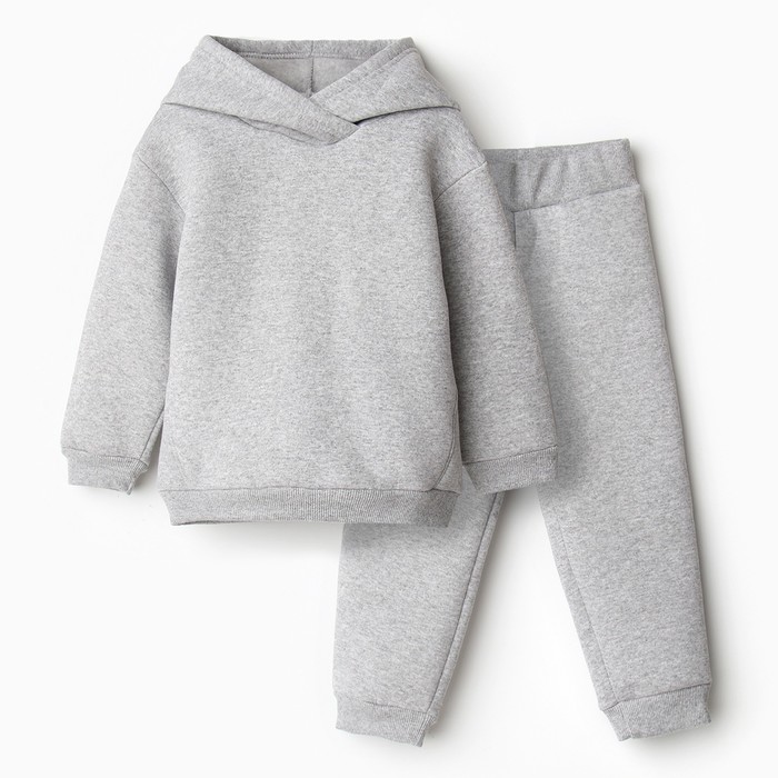 Комплект для девочки (толстовка, брюки), НАЧЁС, цвет серый меланж, рост 98 см
Комплект для девочки (толстовка, брюки), НАЧЁС, цвет серый меланж, рост 98 см