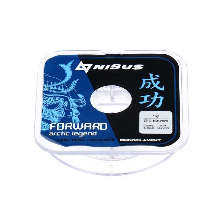 Леска Nisus FORWARD ARCTIC LEGEND, диаметр 0.165 мм, тест 2.45 кг, 50 м, Nylon Transparent
Леска Nisus FORWARD ARCTIC LEGEND, диаметр 0.165 мм, тест 2.45 кг, 50 м, Nylon Transparent