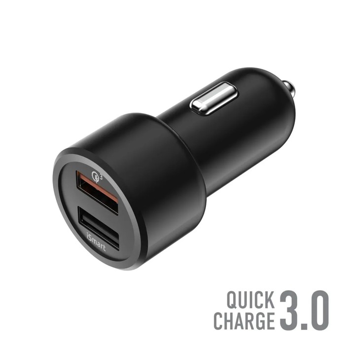Зарядное устройство автомобильное Olmio Smart IC, 2 USB, 30 Вт, 5,4 А, QuickCharge3.0
Зарядное устройство автомобильное Olmio Smart IC, 2 USB, 30 Вт, 5,4 А, QuickCharge3.0