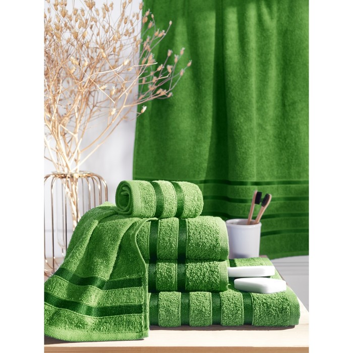 Набор махровых полотенец Guten Morgen Spicy green, размер 30х50 см, 50х90 см, 70х140 см, цвет зелёный
Набор махровых полотенец Guten Morgen Spicy green, размер 30х50 см, 50х90 см, 70х140 см, цвет зелёный