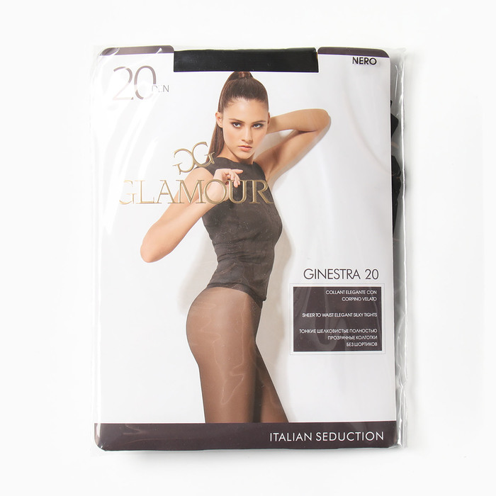Колготки женские капроновые, Glamour Collant Ginestra 20 ден, цвет черный (nero), размер 3
Колготки женские капроновые, Glamour Collant Ginestra 20 ден, цвет черный (nero), размер 3