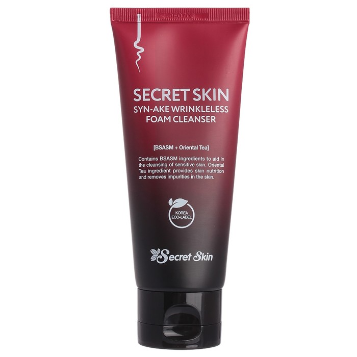 Пенка для лица Secret Skin Syn-Ake Wrinkleless Foam Cleanser, антивозрастная, 100 мл
Пенка для лица Secret Skin Syn-Ake Wrinkleless Foam Cleanser, антивозрастная, 100 мл