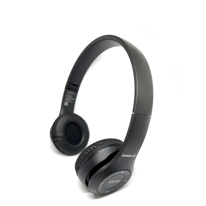 Наушники ERGOLUX ELX-BTHP01-C01, беспроводные, накладные, микрофон, 250мАч, FM, черные
Наушники ERGOLUX ELX-BTHP01-C01, беспроводные, накладные, микрофон, 250мАч, FM, черные