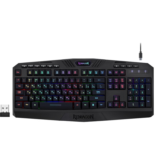 Клавиатура Redragon Harpe Wireless, игровая, беспр,механическая, подсв, 104 кл,USB, чёрная
Клавиатура Redragon Harpe Wireless, игровая, беспр,механическая, подсв, 104 кл,USB, чёрная