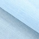 Бумага для упаковки и поделок, гофрированная, нежно-голубая, однотонная, двусторонняя, рулон 1 шт., 0,5 х 2,5 м - Фото 1