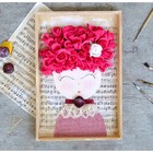 Бумага для упаковок и поделок, Cartotecnica Rossi, гофрированная, ярко-розовая, однотонная, двусторонняя, рулон 1 шт., 0,5 х 2,5 м - Фото 4