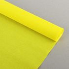 Бумага для упаковки и поделок, гофрированная, желтая, лимонная, однотонная, двусторонняя, рулон 1 шт., 0,5 х 2,5 м - фото 9910097
