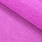 Бумага для упаковок и поделок, гофрированная, розовая, орхидея, однотонная, двусторонняя, рулон 1 шт., 50 см х 2,5 м - Фото 1