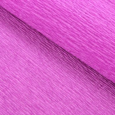 Бумага для упаковок и поделок, гофрированная, розовая, орхидея, однотонная, двусторонняя, рулон 1 шт., 50 см х 2,5 м