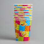 Стакан одноразовый бумажный "Веселый смайлик" (250 мл) - Фото 3