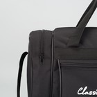 Сумка спортивная на молнии, 4 наружных кармана, длинный ремень, средний размер, цвет чёрный - Фото 4