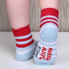 Носки детские "Микки Маус", полоска 12-14 см, 1-2 года, 80% хлопок, 17% полиамид, 3% эластан - Фото 3