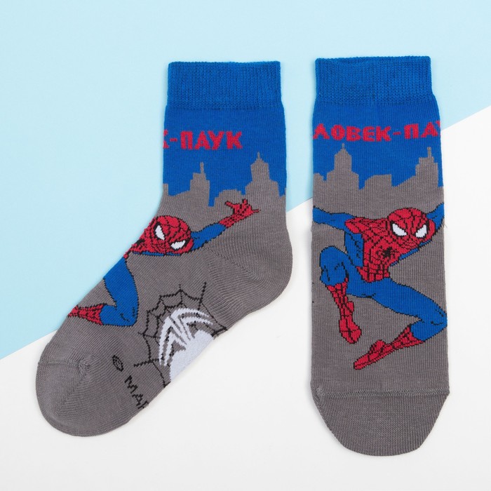 Носки детские «Человек Паук: Ночной город», 20-22 см - Фото 1