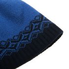Шапка мужская зимняя "ДЖОН 2", размер 56-58, цвет темно синий/джинс  240752 - Фото 4