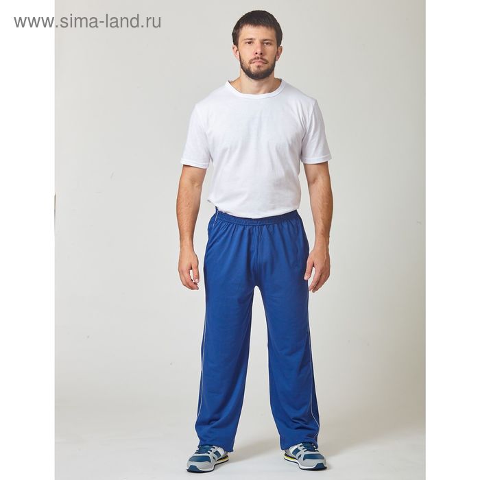 Брюки мужские, цвет синий, размер 52 - Фото 1