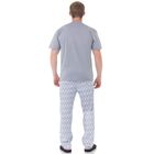 Пижама мужская, цвет серый, размер 50 - Фото 4