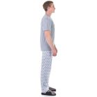 Пижама мужская, цвет серый, размер 48 - Фото 3