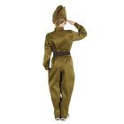 Детский карнавальный костюм "Военный", брюки, гимнастёрка, ремень, пилотка, р-р 28-32, рост 110-120 см - фото 9544984