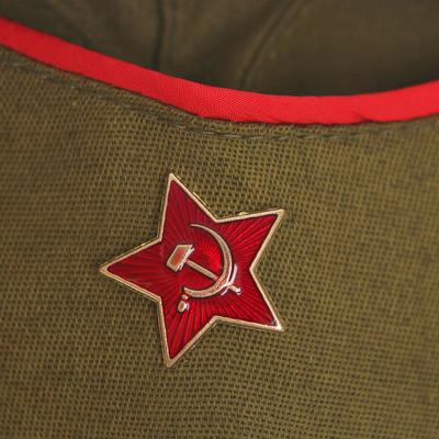 Карнавальный костюм для девочки «Военный», платье, ремень, пилотка, рост 110-120 см