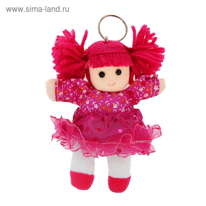 Мягкая игрушка-брелок "Кукла Красавица", цвета МИКС - Фото 1
