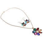 Гарнитур 2 предмета: кулон, серьги «Цветок» ромашка, цвет белый в серебре - Фото 2