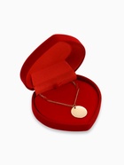 Футляр под набор украшений «Сердце», бархатный, 9×8.5 см, красный - Фото 2