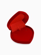 Футляр под набор украшений «Сердце», бархатный, 9×8.5 см, красный - Фото 3