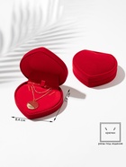 Футляр под набор украшений «Сердце», бархатный, 9×8.5 см, красный - Фото 8