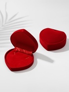 Футляр под набор украшений «Сердце», бархатный, 9×8.5 см, красный - Фото 10