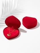 Футляр под набор украшений «Сердце», бархатный, 9×8.5 см, красный - Фото 9