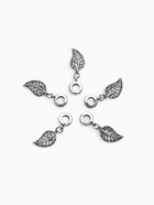 Шарм подвеска «Лист», цвет серебро - Фото 4